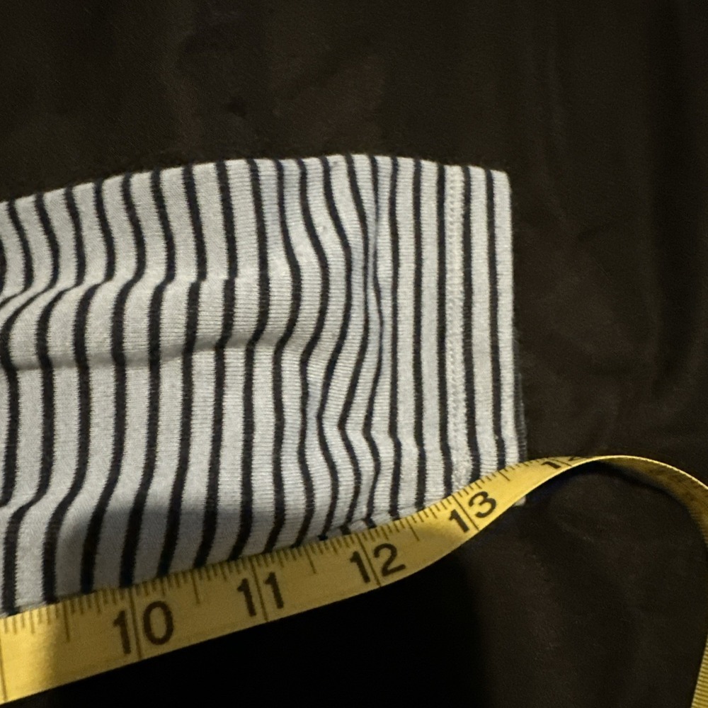 J Jill long sleeve dress size S petite blue striped long sleeve rayon blend - Picture 9 of 9